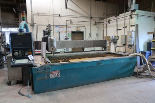 Techni TJ3000-X2 5 Axis CNC Waterjet Cutting System,…