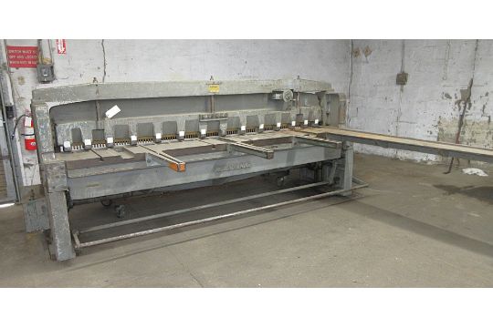10' x 12ga. Wysong Mdl. 1210 Mechanical Power Shear
