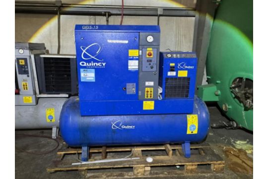 Quincy Tank Mounted Rotary Screw Air Compressor,…