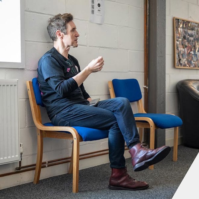 Paul McGann at the Soundhouse studios