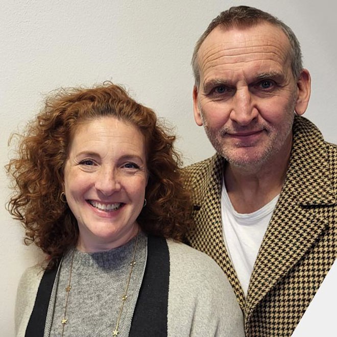 Helen Goldwyn and Christopher Eccleston