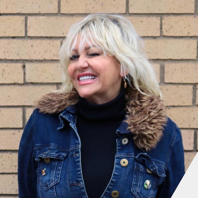 Camille Coduri winking