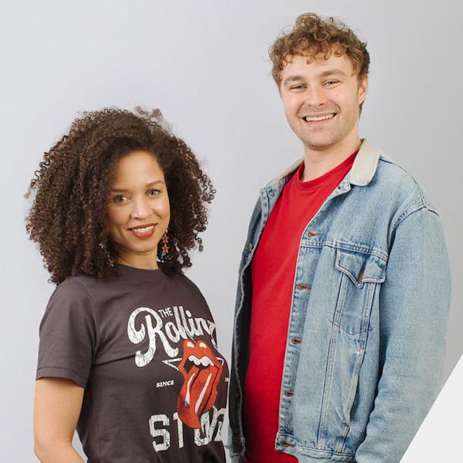 Natalie Gumede and Sam Stafford