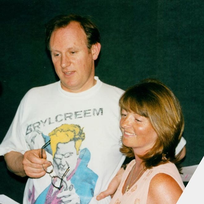 Peter Davison and Sarah Sutton