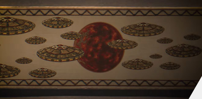 Screencap of the video promo for The War Doctor Rises: Fear of the Light