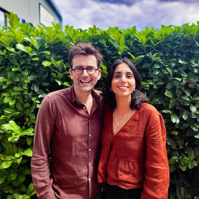 David Tennant and Anjli Mohindra