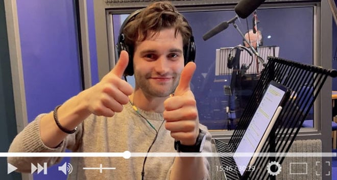 Screencap from Miles Taylor's video diary