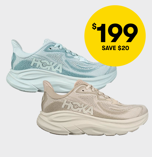 $199 SAVE $20 Save on Hoka Clifton 10 Running Shoes