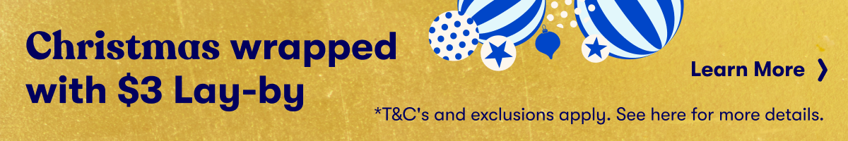 Christmas wrapped with $3 Lay-by | T&Cs apply