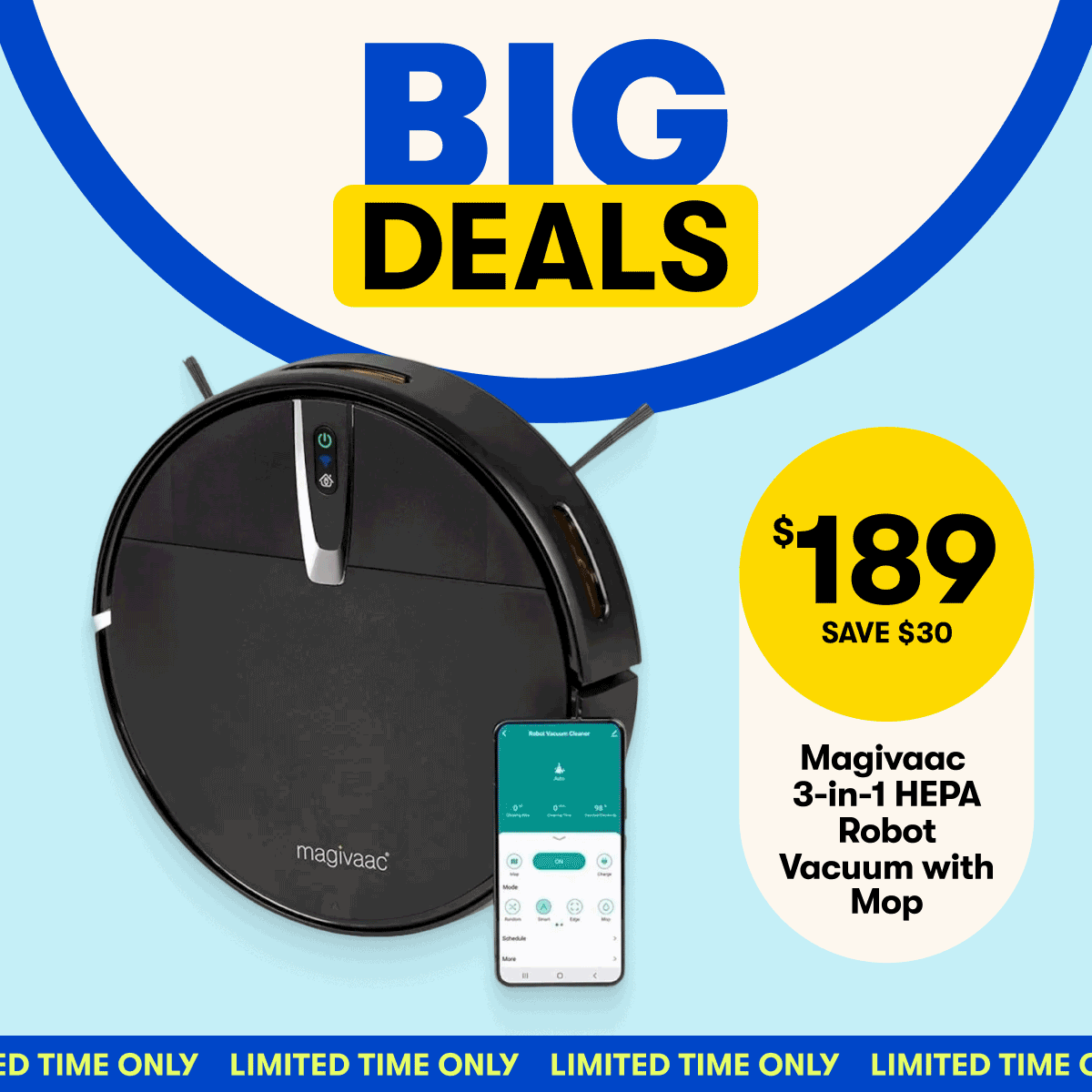 $189 Save $30 Magivaac 3-in-1 HEPA Robot Vacuum with Mop | Up to 20% off PUMA for the whole family | 30% off Sunbeam Big Fill Toastie For 2 Sandwich Press | $199 Save $40 Sennheiser ACCENTUM Noise Cancelling Headphones | Up to 50% off Sheraton Sheet Sets