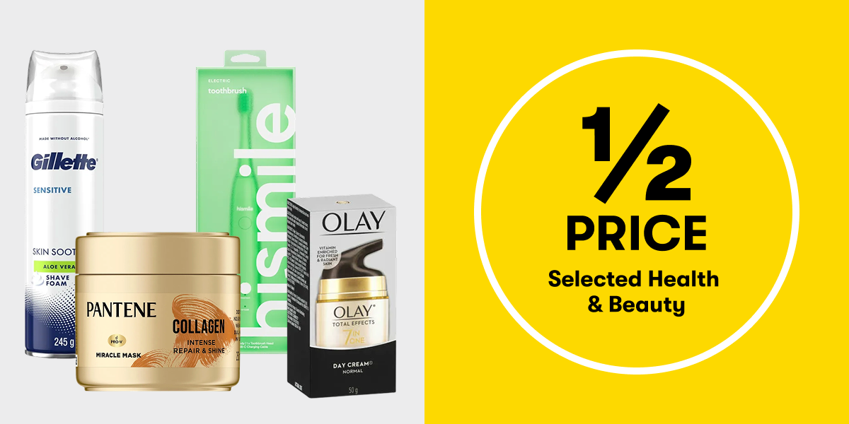 1/2 Price Selected Health & Beauty