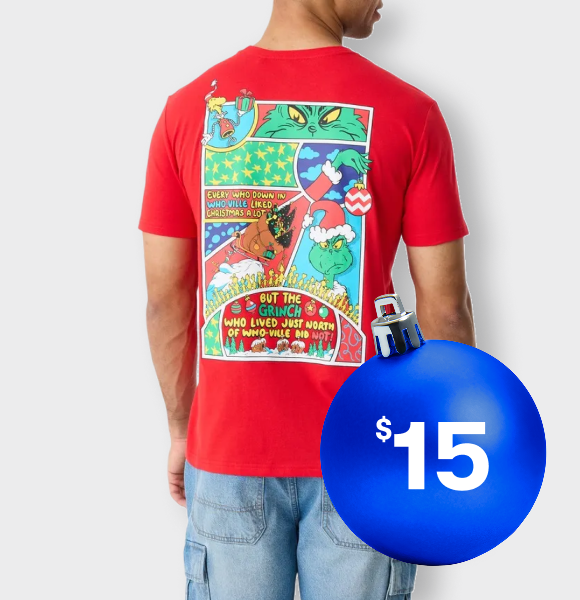 The Grinch Men's Christmas Print Tee