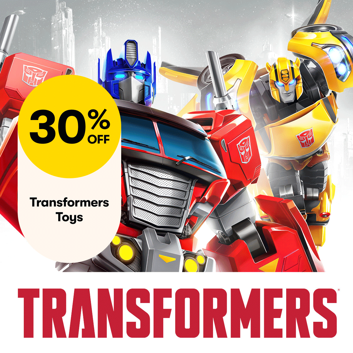 30% Off Transformers Toys