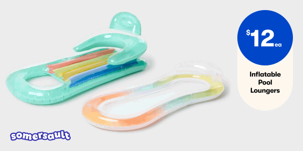 Shop Somersault - $12 Inflatable Pool Loungers | $8 Inflatable Basketball Sets | $19 Inflatable Banana Battle Set