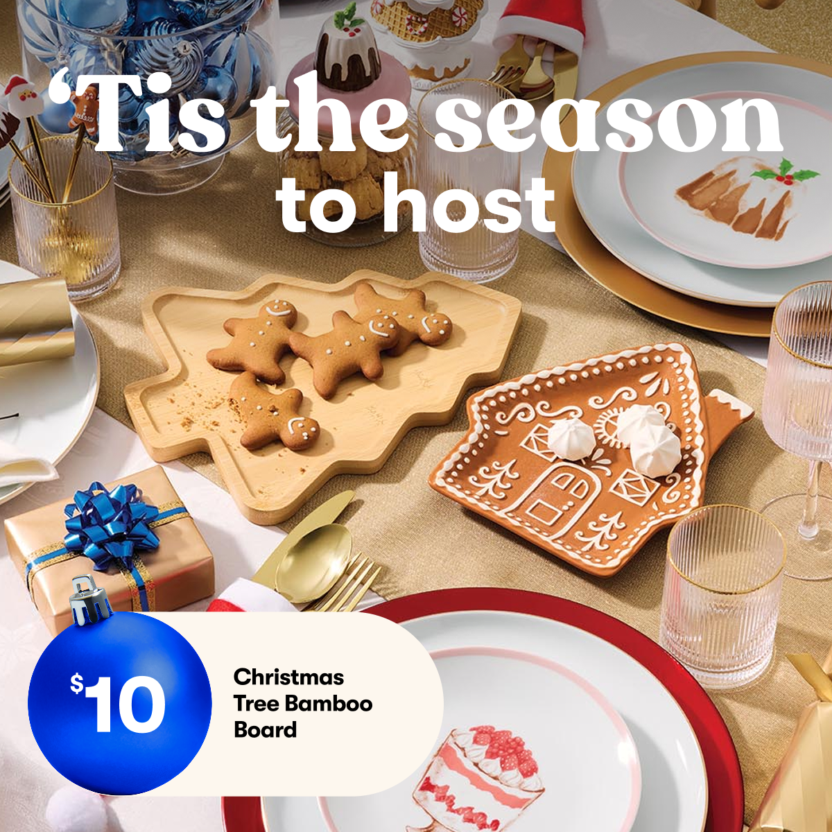 'Tis the season to host | $10 Christmas Tree Bamboo Board