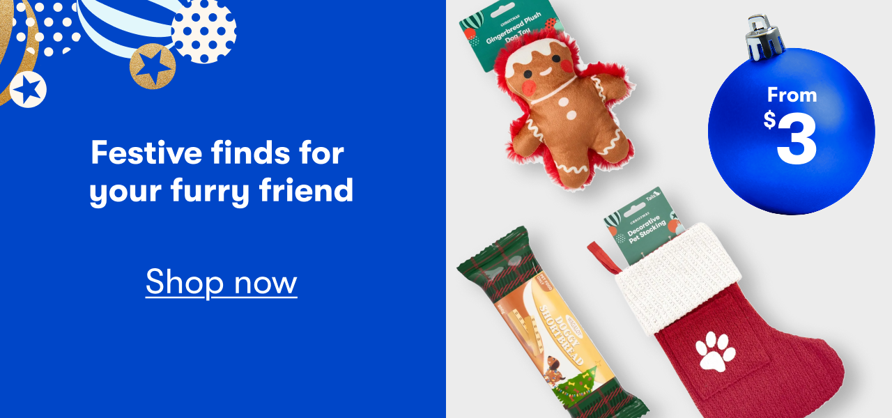 From $3: Festive finds for pets