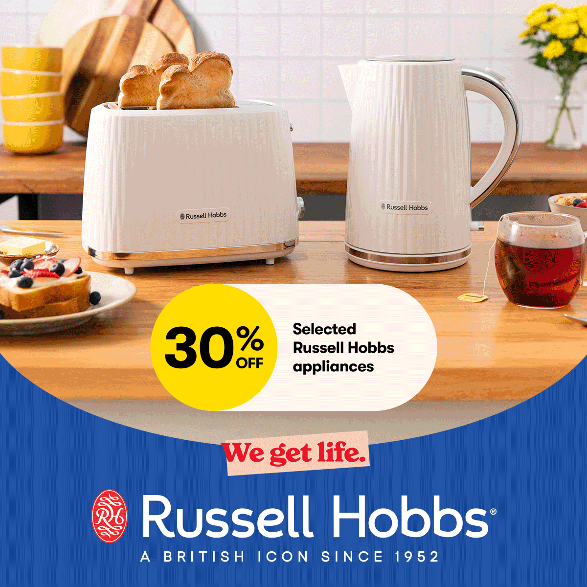 30% Off Selected Russell Hobbs appliances