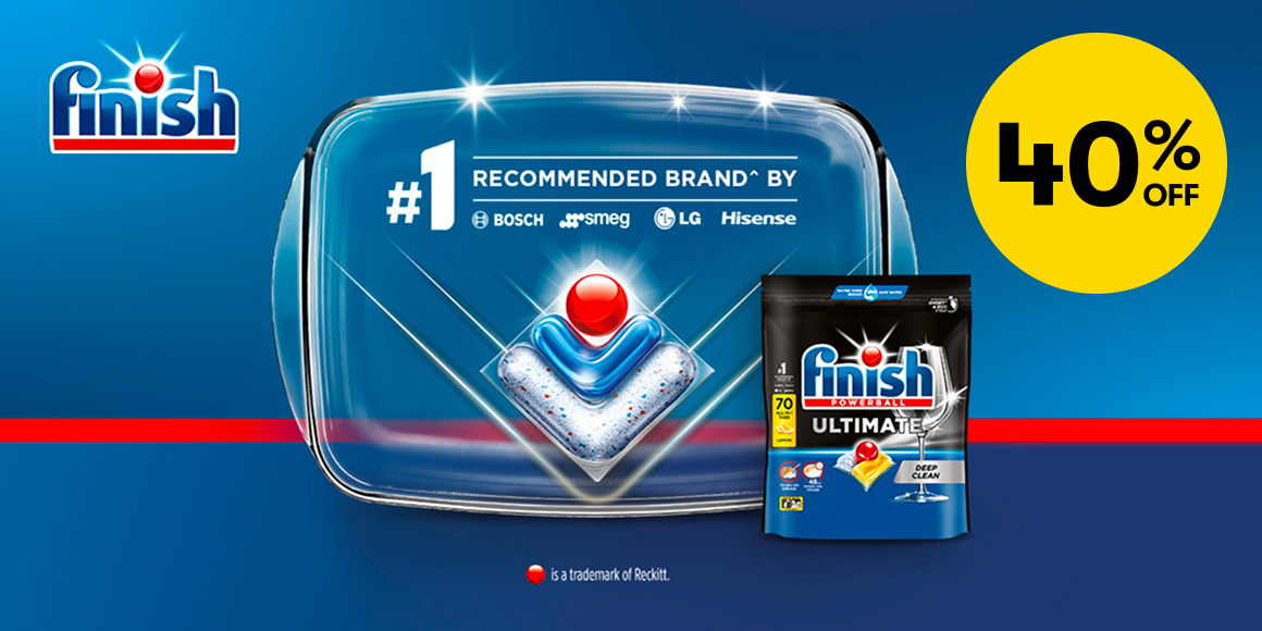 40% off Finish