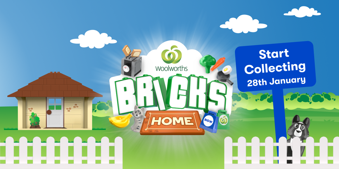 Woolworths Bricks - Start collecting 28th Jan