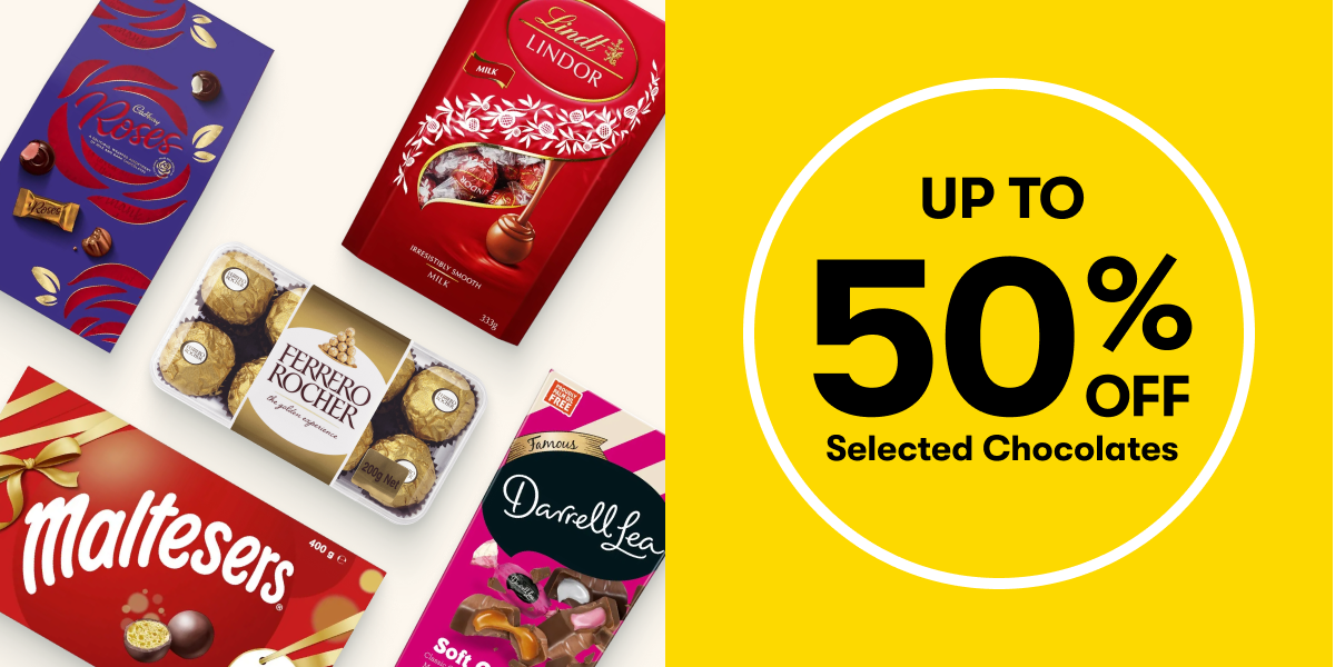 Up to 50% OFF Selected Chocolates