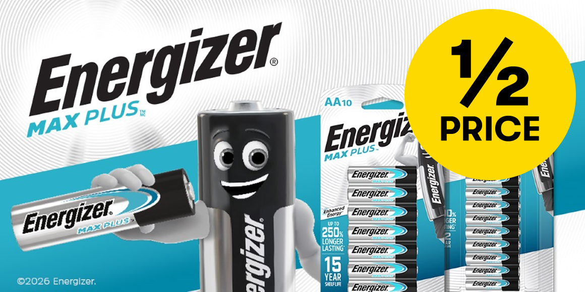 1/2 Price Energizer