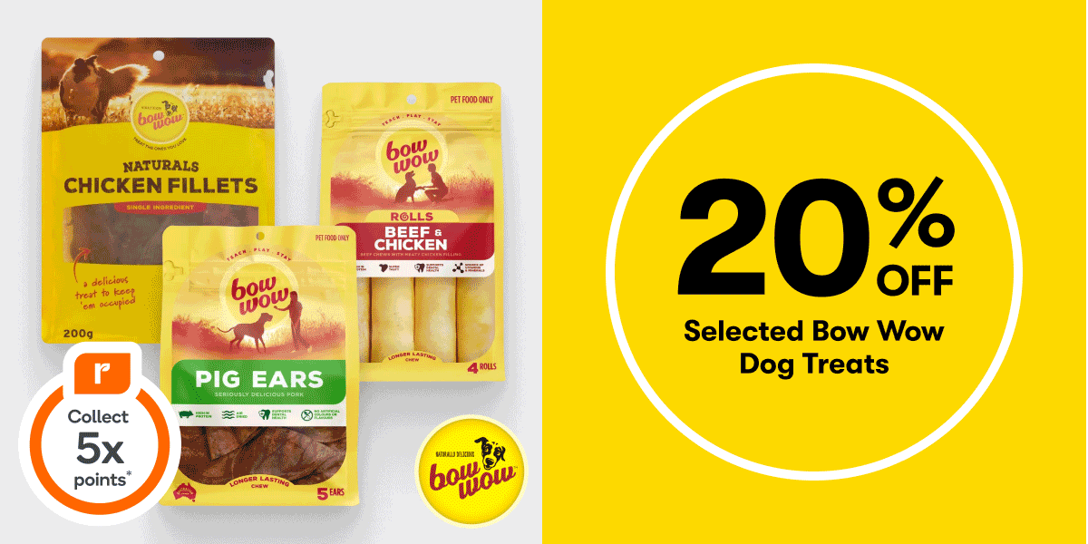 20% OFF Selected Bow Wow Dog Treats | 305 OFF Fussy Cat Wet & Dry Cat Food