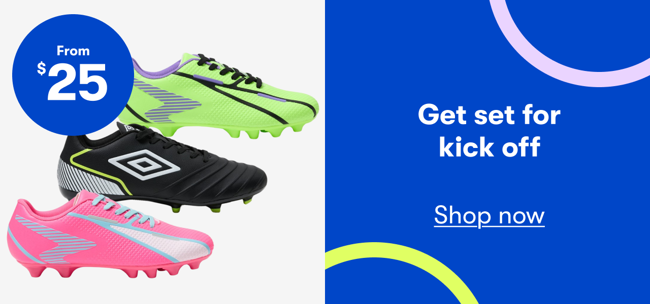 From $25 Kids Football Boots - Get set for kick off