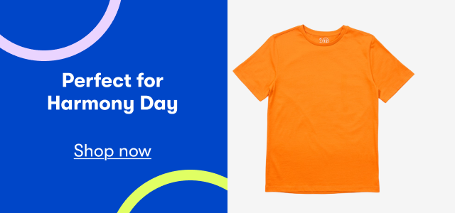 $3.50 Kids Orange T-shirt - Tees for Harmony Day
