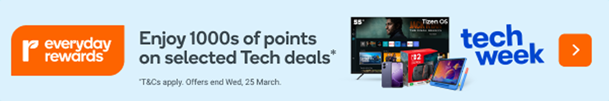 Everyday Rewards Tech Week | Enjoy 1000s of points on selected Tech deals* | T&Cs apply | Offer end Wed 25 March 