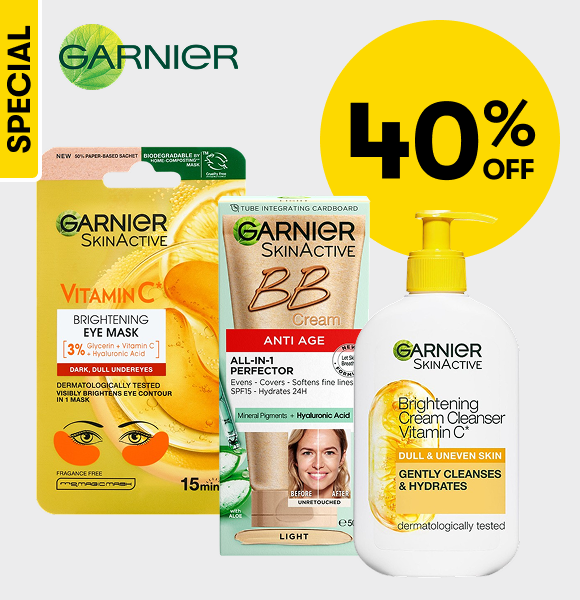 40% OFF Selected Garnier