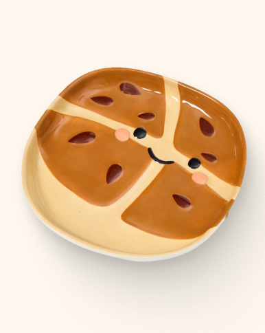  Hot Cross Bun Plate