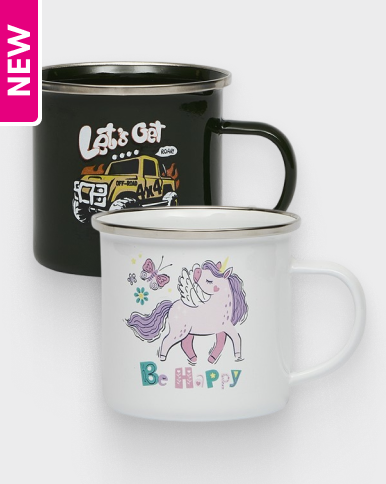 Kids Enamel Mug - Assorted*