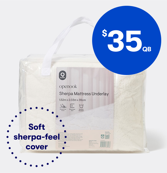$35QB - Soft sherpa-feel cover