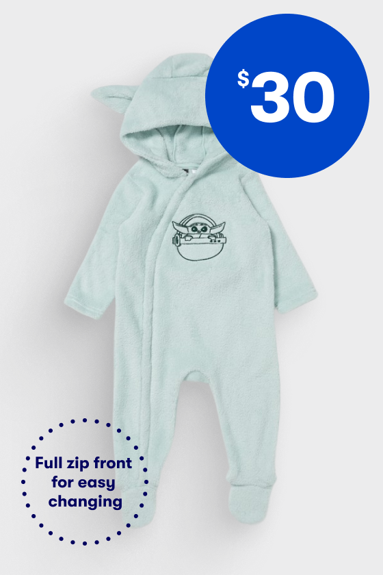 $30 | Full zip front for easy changing