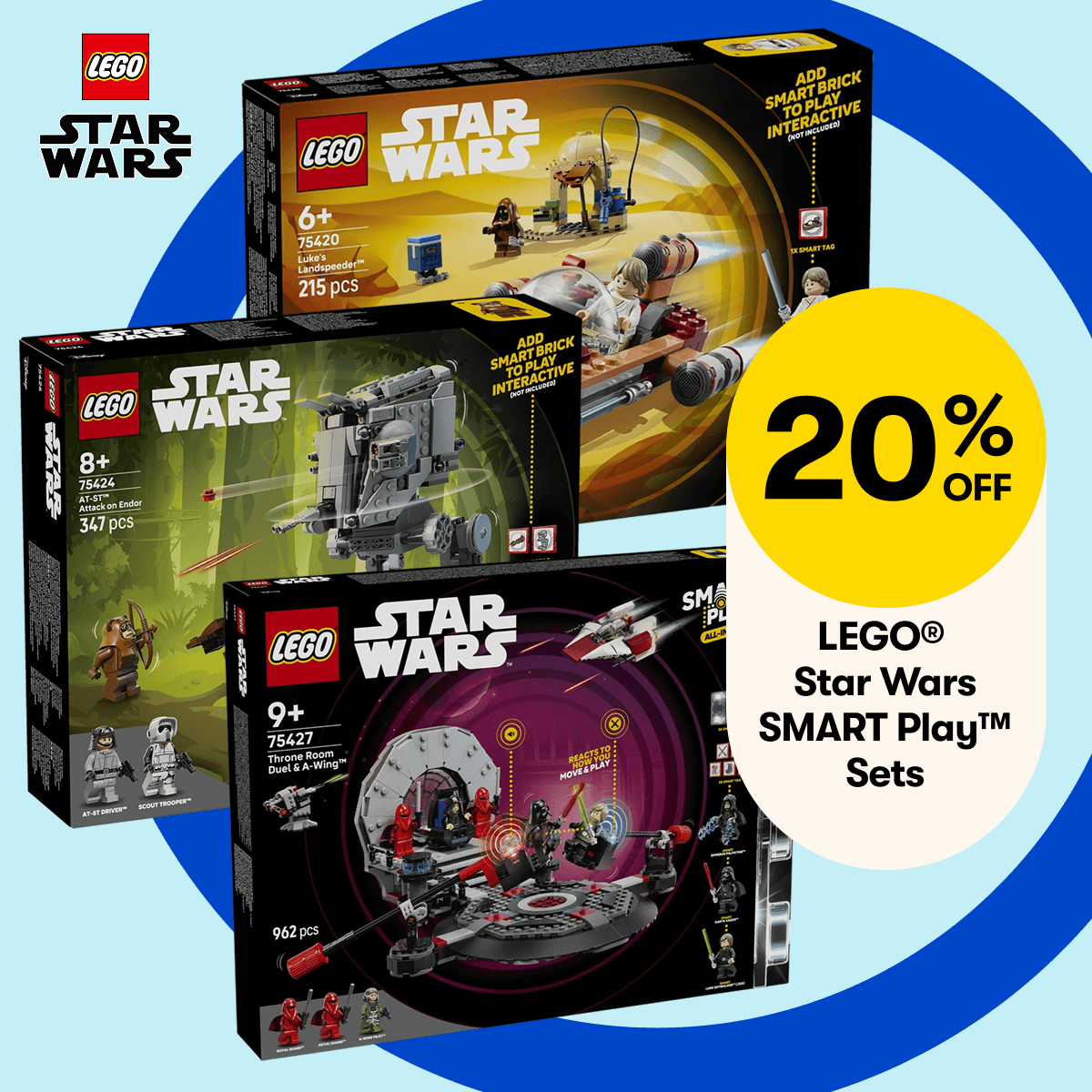 20% OFF LEGO Star Wars SMART Play™