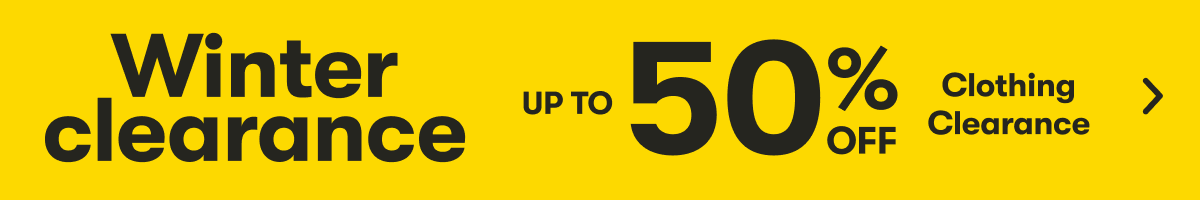 Winter Clearance UP TO 50% OFF CLOTHING CLEARANCE