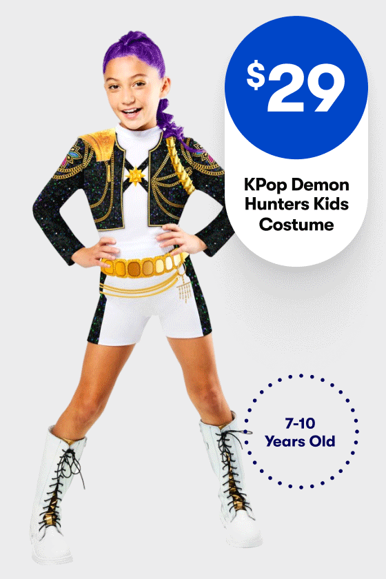 $29ea Toy Story or KPop Demon Hunters Kids Costumes