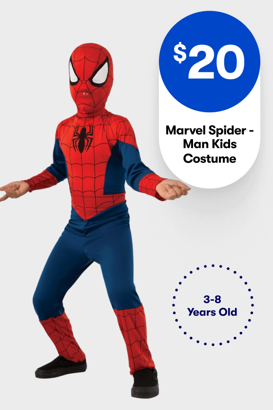 $20ea Bluey or Spiderman Kids Costume