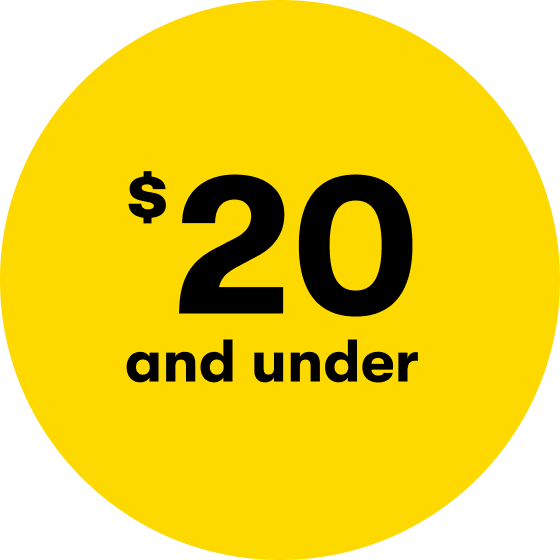 $20 and under