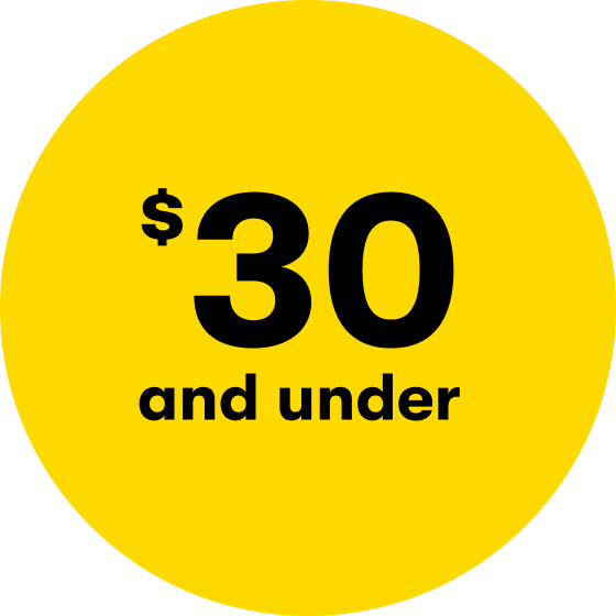 $30 and under