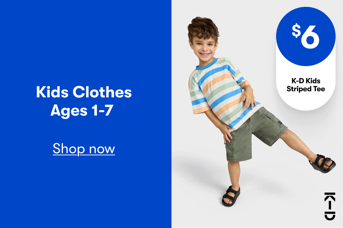 $6 K-D Kids Striped Tee | $8 K-D Kids Dolce Limone Sequin Tee