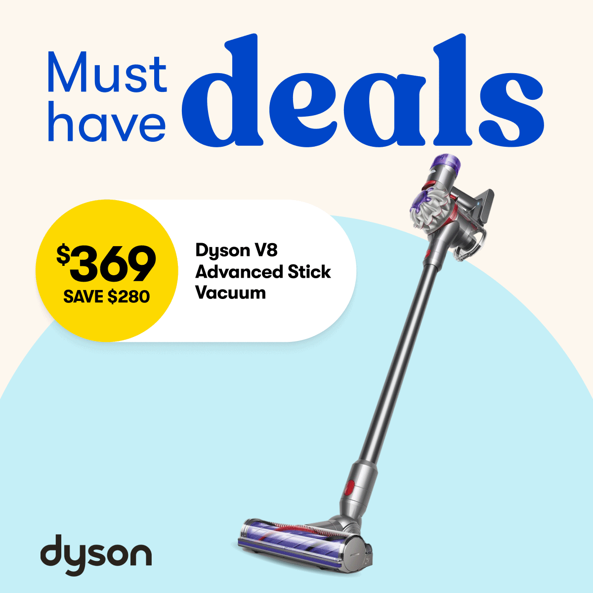 Must-have deals | Dyson V8 Vacuum, Lenovo Tab & RACO Frypans