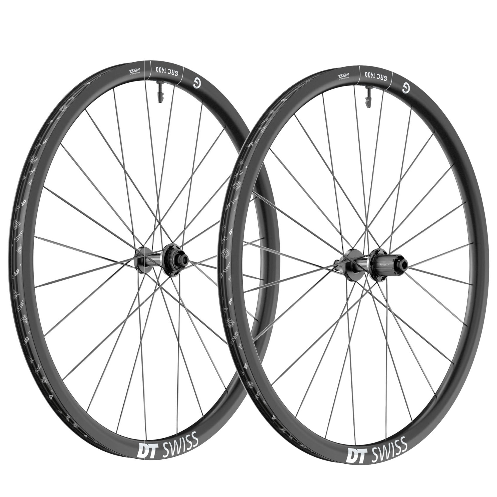 DT Swiss GRC 1400 DICUT 30 Laufradsatz - 28'' | Carbon | Centerlock - 12x100mm | 12x142mm - HG-L / XDR