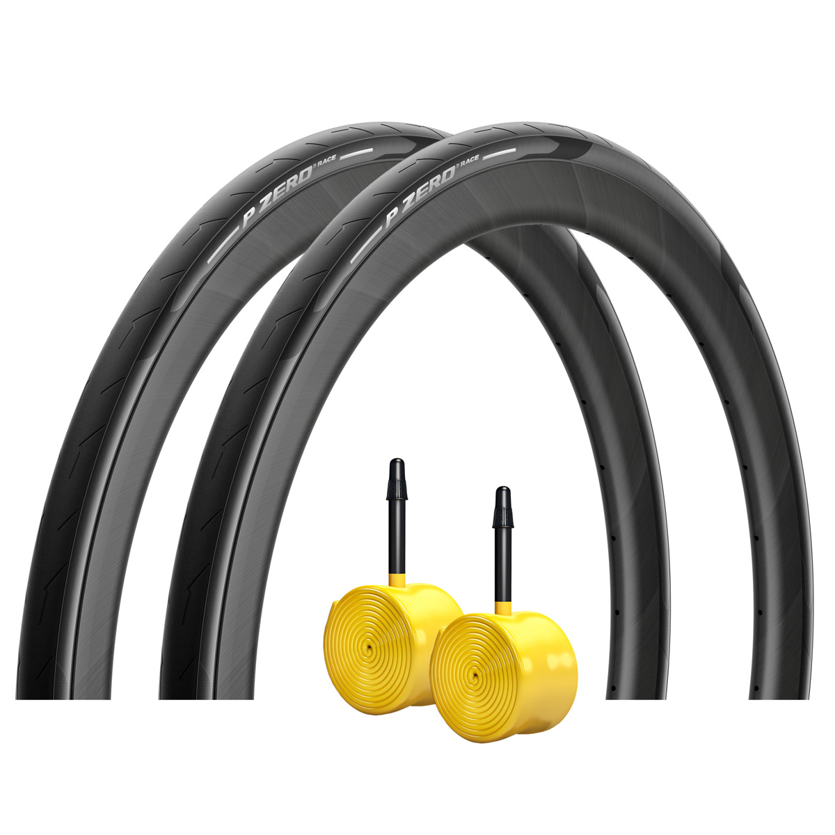 Pirelli P ZERO Race Bundle - 2x Faltreifen + 2x SmarTUBE TPU Schläuche - 28-622 | schwarz | 60 mm