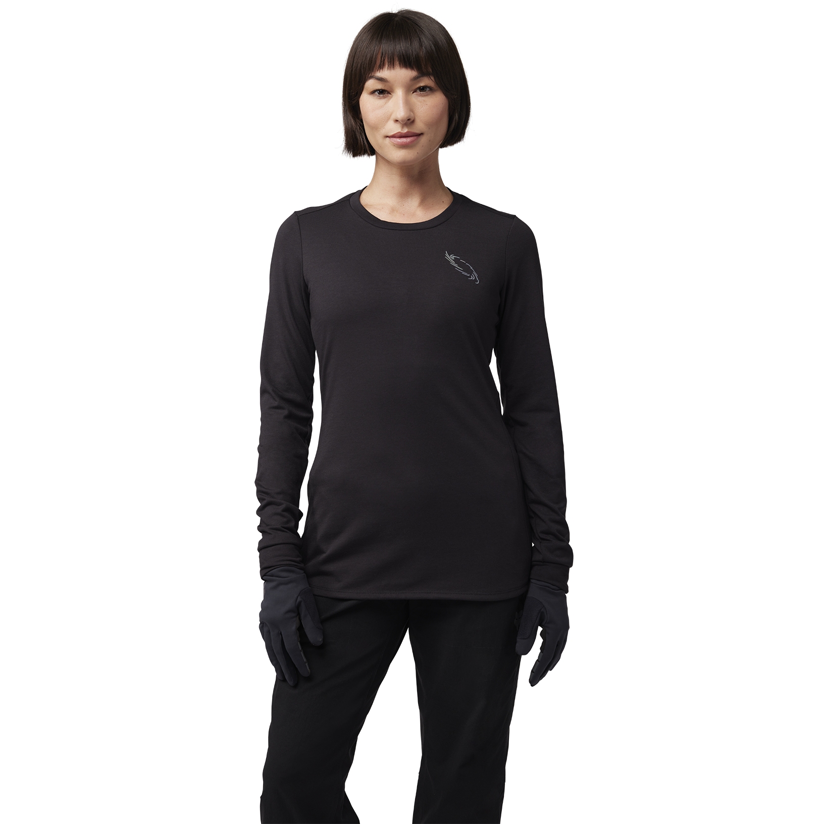 FOX Ranger Drirelease® MD MTB-Langarmtrikot Damen - Lunar - schwarz