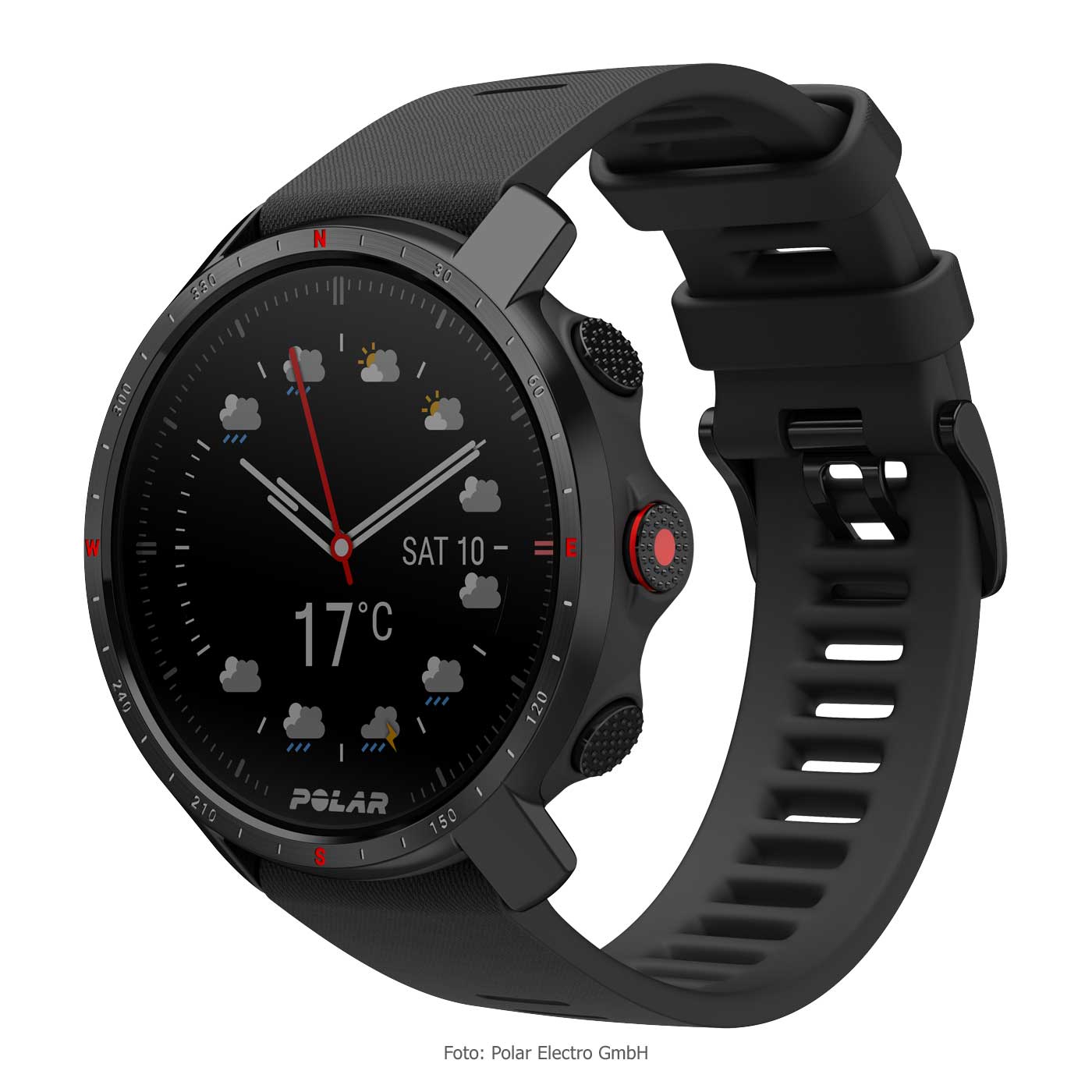 Polar Grit X Pro GPS Multisport Uhr - schwarz