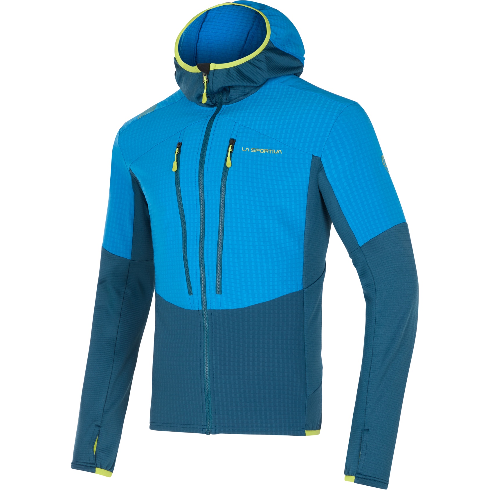 La Sportiva Session Tech Kapuzenjacke Herren - Storm Blue/Electric Blue