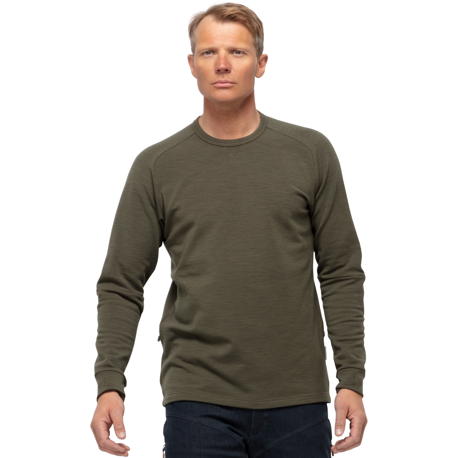 Norrona skibotn Crew Neck Langarmshirt Herren - Olive Night