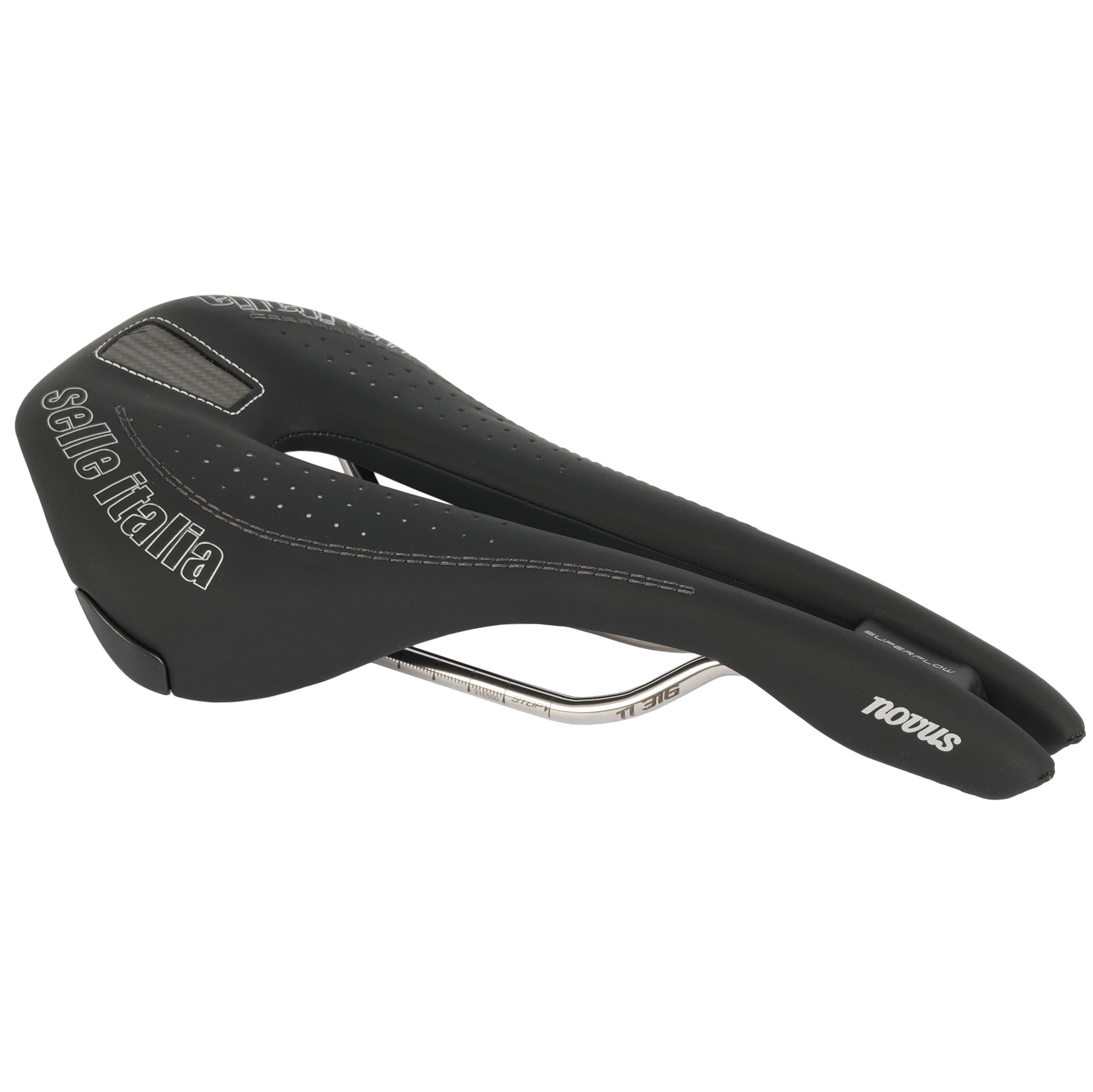 Selle Italia Novus Endurance Sattel - Superflow | TI 316 - L3 | schwarz - Sonderangebot