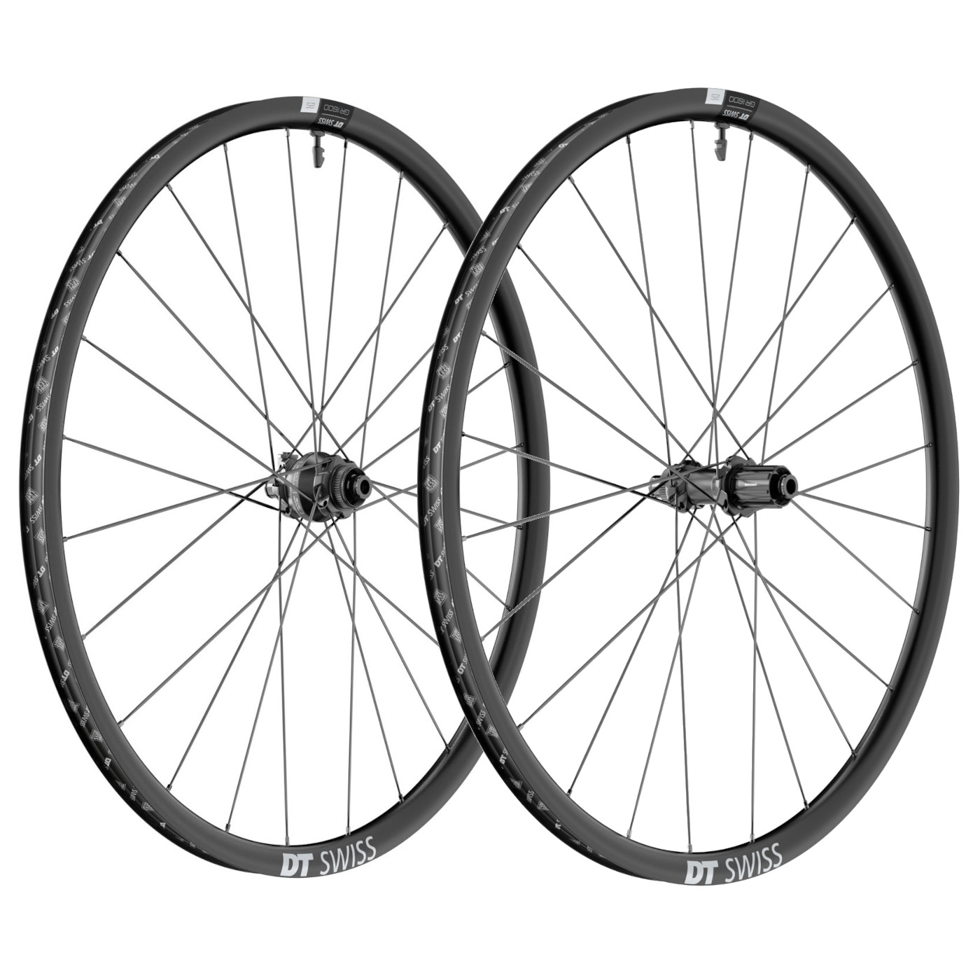 DT Swiss GR 1600 SPLINE 25 DYN Laufradsatz mit Nabendynamo - 28'' | Clincher | Centerlock - 12x100mm | 12x142mm - HG-L